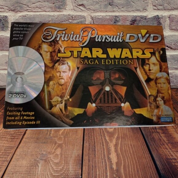 Star Wars Saga Edition Trivial Pursuit DVD Game 2 to 4 Players or Teams Ages 10+ - Picture 1 of 12